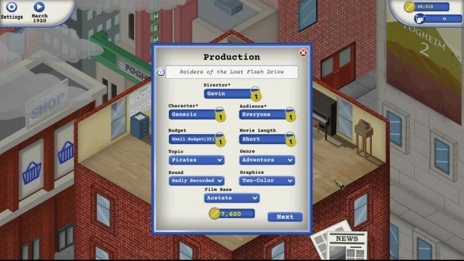 Κορυφαία 10 δωρεάν online παιχνίδια Tycoon που πρέπει να δοκιμάσετε το Animation Studio Tycoon Film Naming