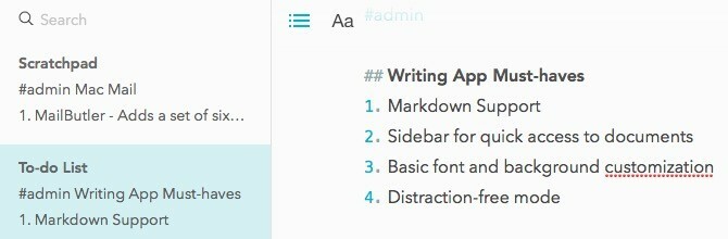 Το Markdown App Writing Must Haves