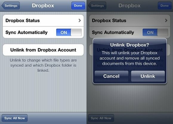 συγχρονισμός dropbox