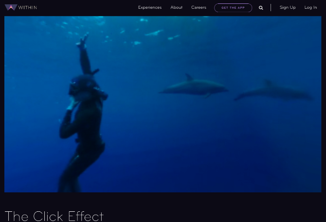 Βουτήξτε υποβρύχια για να δείτε πώς επικοινωνούν τα δελφίνια και οι φάλαινες στο The Click Effect, μια ταινία μικρού μήκους εικονικής πραγματικότητας 
