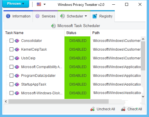 windows tweaker privacy