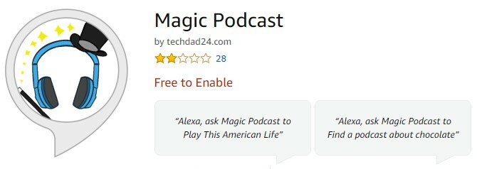 Magic Podcast για amazon echo podcasts