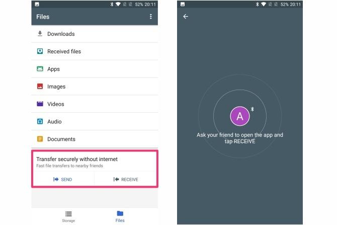 τα χαρακτηριστικά των αρχείων google go app