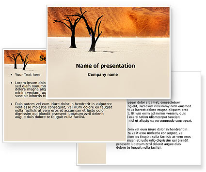 free-powerpoint-template-desert-δέντρα