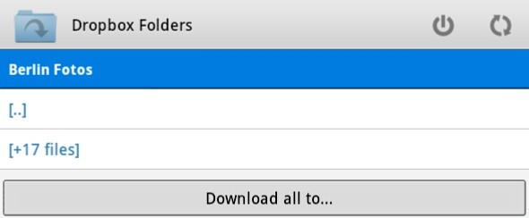 εφαρμογή dropbox για Android