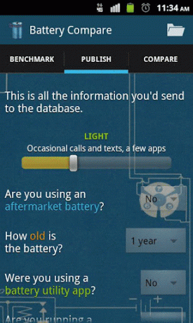 μπαταρία αναφοράς Android