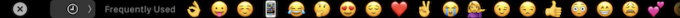 emoji γραμμή αφής
