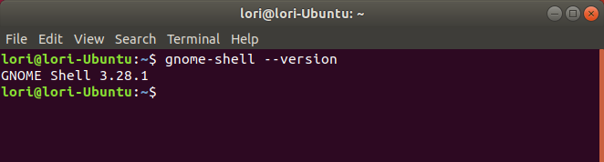 Αποκτήστε την τρέχουσα έκδοση του GNOME Shell