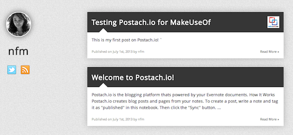 Μετατρέψτε το Evernote σε μια πλατφόρμα Blogging με το Postach.io Screen Shot 2013 07 01 στις 12