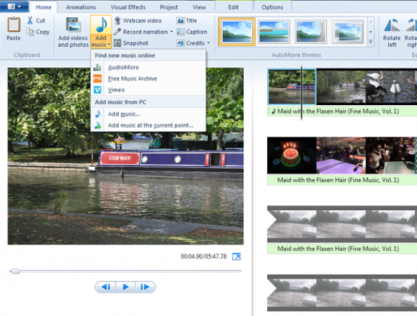 Windows-Movie-Maker-Εισαγωγή αρχείων
