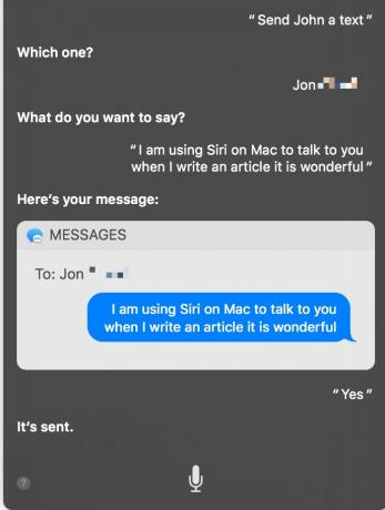 Siri Mac Μηνύματα