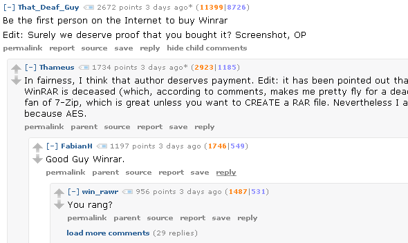 Η αγάπη είναι τυφλή, το Batman, το Winrar και άλλα [Best of Reddit] reddit100dollars