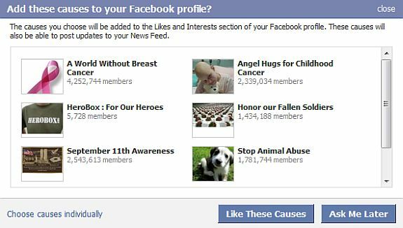 αιτίες στο facebook