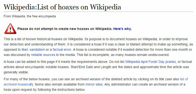 Φάρσες της Wikipedia