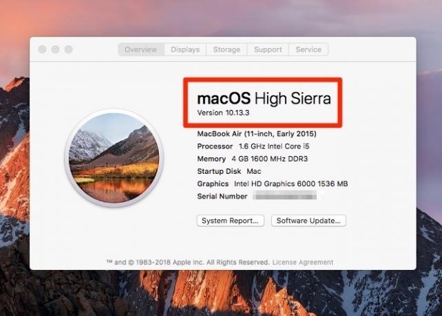 os έκδοση mac