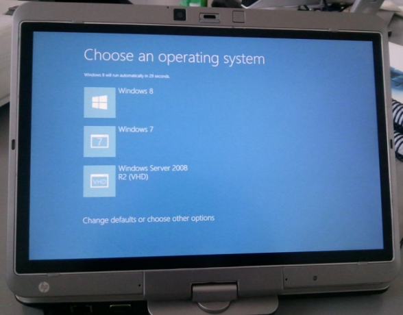 Windows Dual Boot Επιλέξτε OS