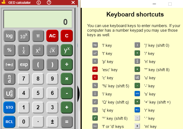 Επέκταση Chrome GED Scientific Calculator