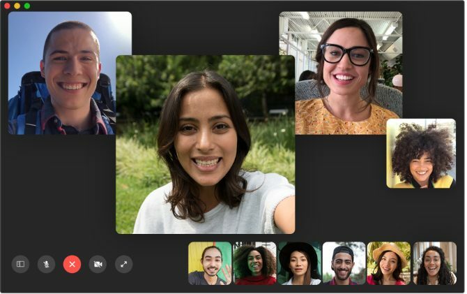 Ομαδική συνομιλία FaceTime σε Mac