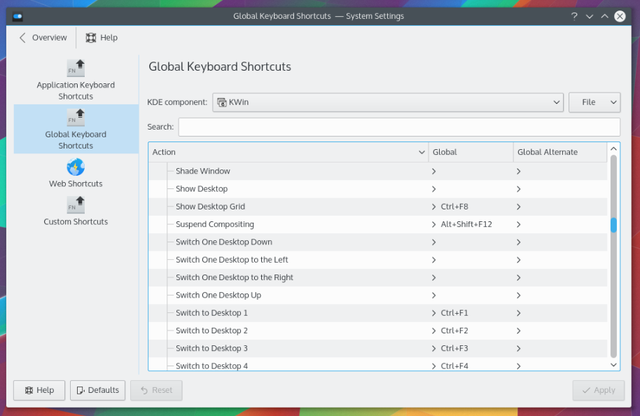 LinuxShortcuts-KDE-System-Ρυθμίσεις