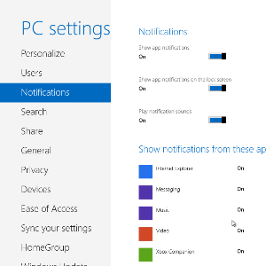 περιβάλλον εργασίας χρήστη των Windows 8