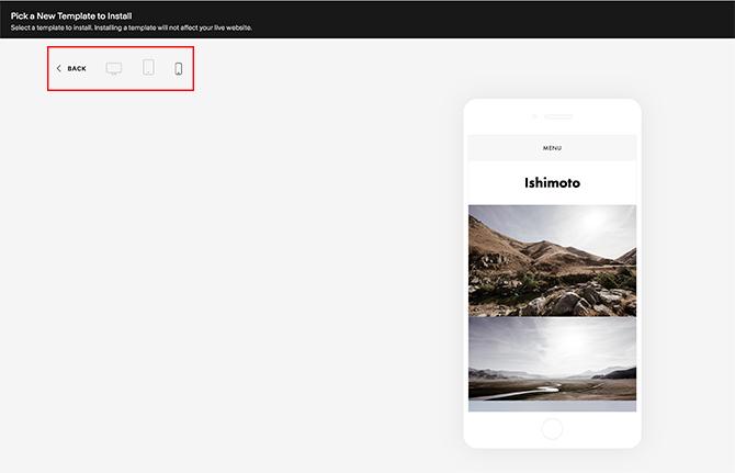Τα καλύτερα πρότυπα Squarespace Ishimoto Mobile