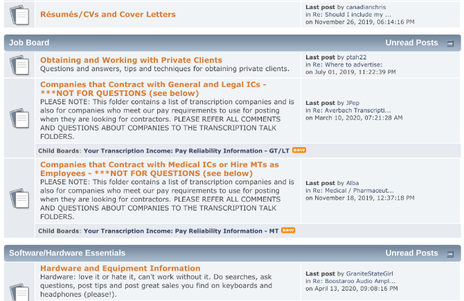 Το Transcription Essentials σάς λέει πώς να ασχοληθείτε με τη διαδικτυακή εργασία μεταγραφής και προσφέρει επίσης πίνακες εργασίας