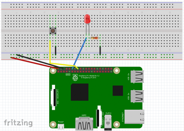 Διάγραμμα Fritzing για Tutorial Pi Button