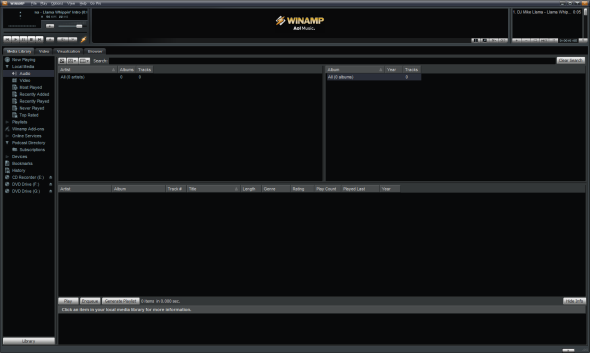 winamp media player