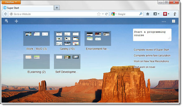 Super Ξεκινήστε την Ημέρα σας με Visual Bookmarks και μια Απλή Λίστα Δραστηριοτήτων [Firefox] super start01