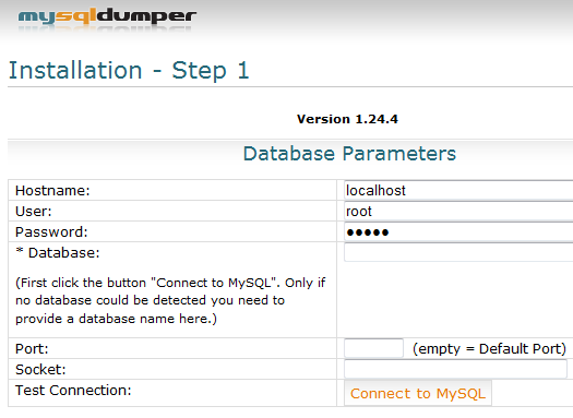 mysql backup