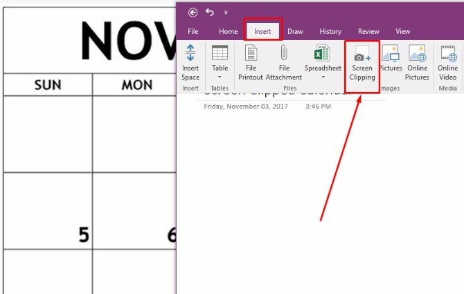 δημιουργήστε πρότυπο ημερολογίου onenote