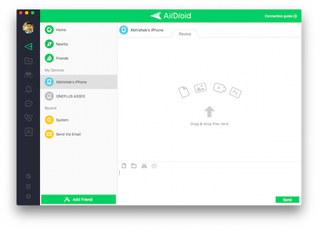 AirDroid για διαχείριση αρχείων Android