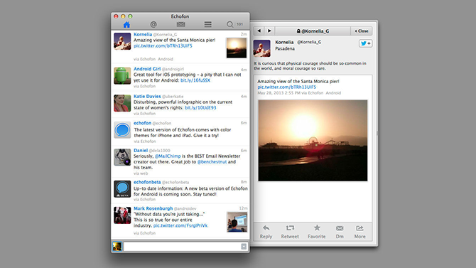Echofon Mac Twitter Πελάτης