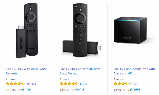 Κόστος φωτιάς τηλεόρασης στο amazon