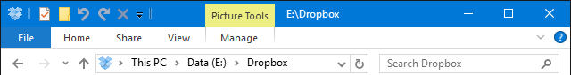 Γραμμή εργαλείων γρήγορης πρόσβασης του Windows 10 File Explorer