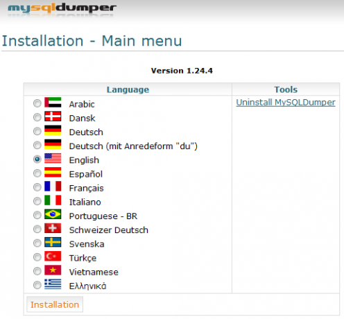 mysql backup