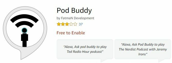 Pod Buddy για podcast echo echo