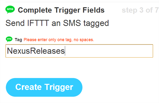Τελικό βήμα IFTTT
