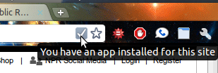 εφαρμογή ιστοτόπου chrome