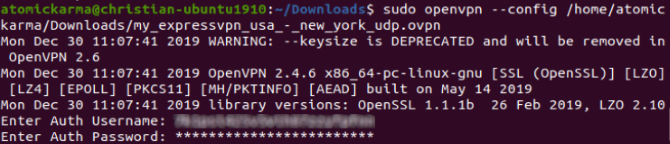 Πώς να εγκαταστήσετε έναν πελάτη VPN στο Ubuntu Linux vpnp linux vpn openvpn setup