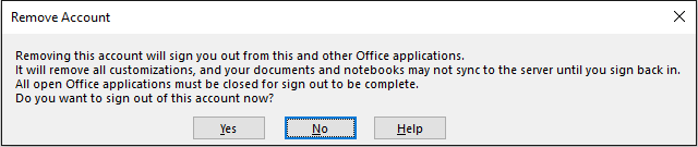 Αποσύνδεση λογαριασμού Microsoft στο OneNote