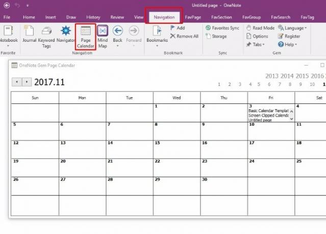 δημιουργήστε πρότυπο ημερολογίου onenote