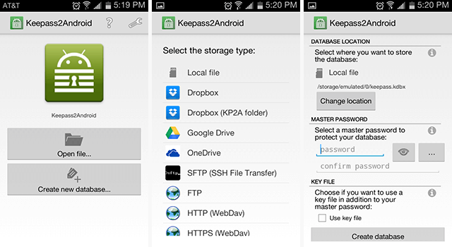 android-κωδικός πρόσβασης-διαχειριστές-keepass