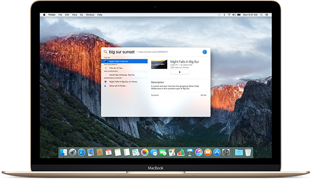 Τι νέο υπάρχει στο OS X 10.11 "El Capitan"; (Και πώς να το δοκιμάσετε μόνοι σας) elcapitanspotlight