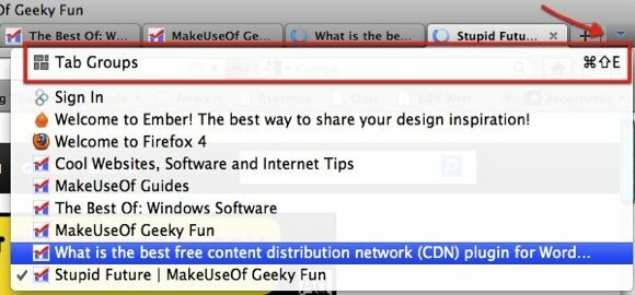 να διαχειριστείτε τις ομάδες των καρτελών του Firefox