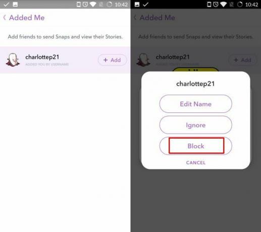 αιτήματα χρηστών αποκλεισμού snapchat